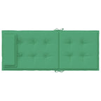 Cuscini per Sedia con Schienale Alto 6 pz Verde Tessuto Oxford