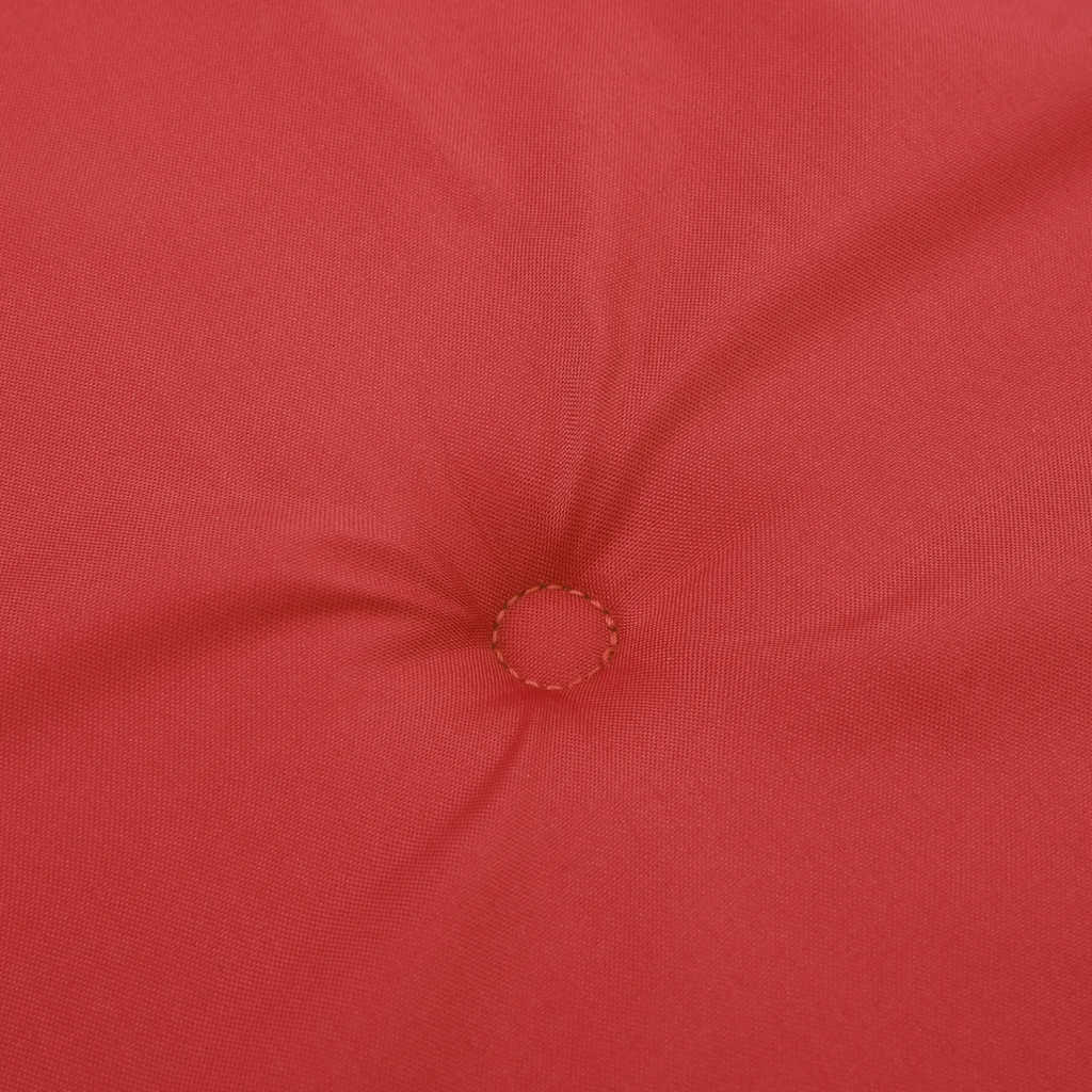Cuscini per Sedia con Schienale Alto 2 pz Rosso Tessuto Oxford