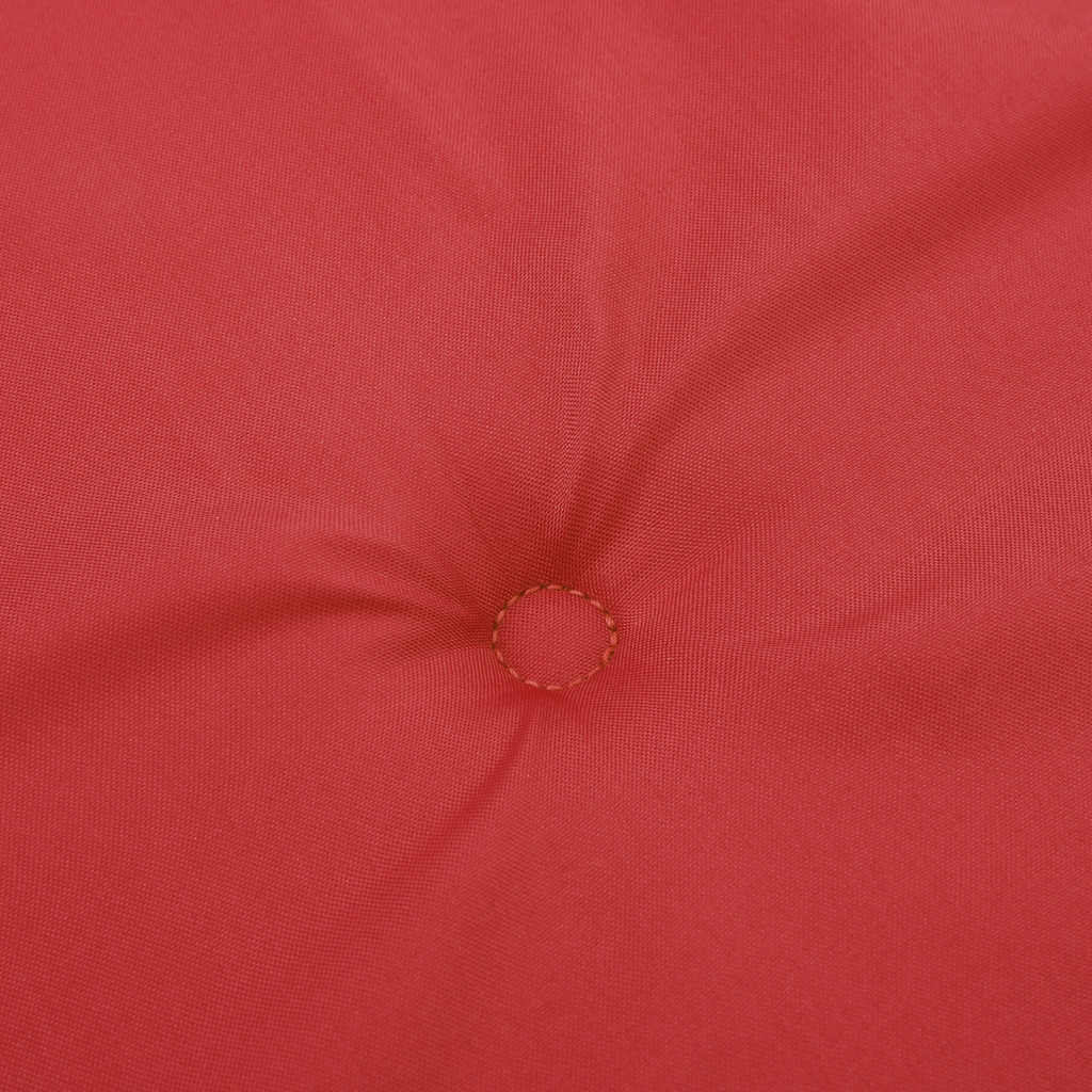 Cuscini per Sedia con Schienale Alto 4 pz Rosso Tessuto Oxford