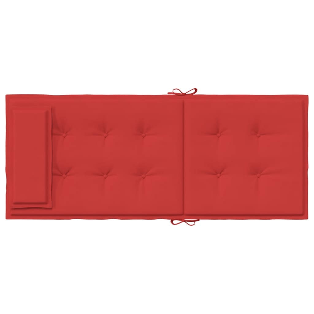 Cuscini per Sedia con Schienale Alto 6 pz Rosso Tessuto Oxford