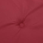 Cuscini Sedia con Schienale Alto 2 pz Rosso Vino Tessuto Oxford