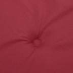 Cuscini Sedia con Schienale Alto 4 pz Rosso Vino Tessuto Oxford