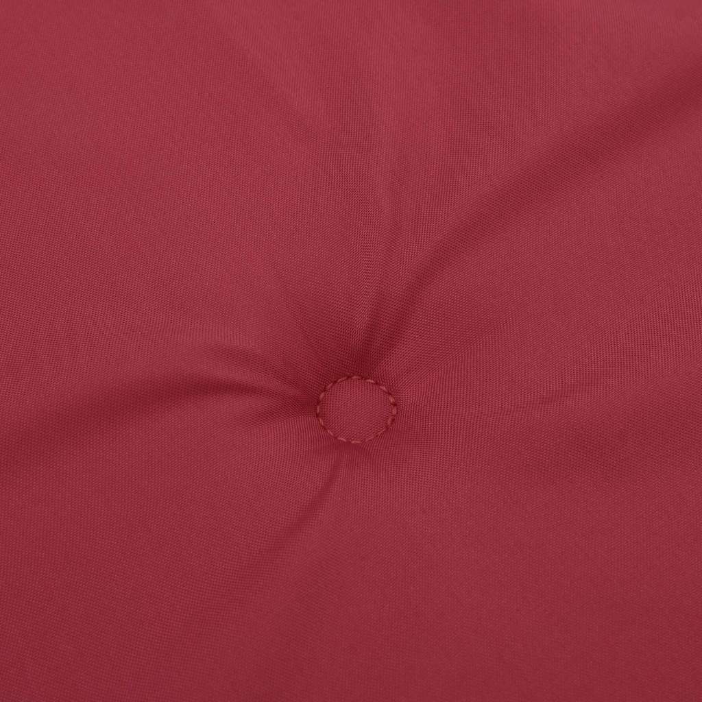 Cuscini Sedia con Schienale Alto 4 pz Rosso Vino Tessuto Oxford