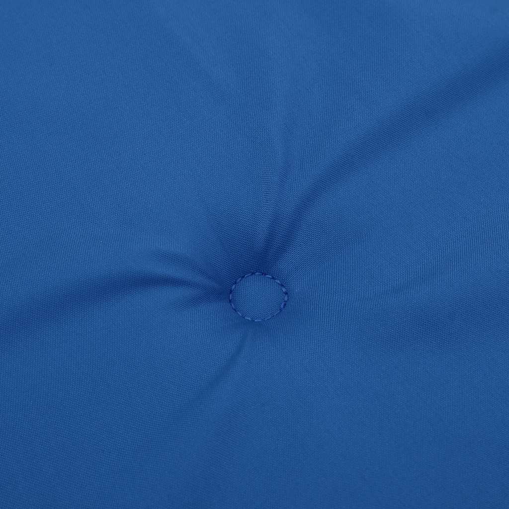 Cuscini Sedia con Schienale Alto 4 pz Blu Reale Tessuto Oxford