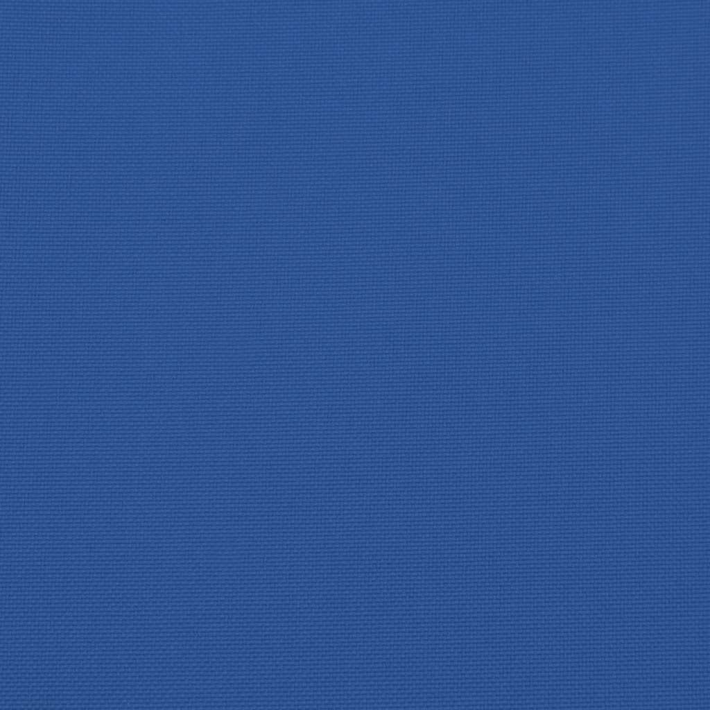 Cuscini Sedia con Schienale Alto 4 pz Blu Reale Tessuto Oxford
