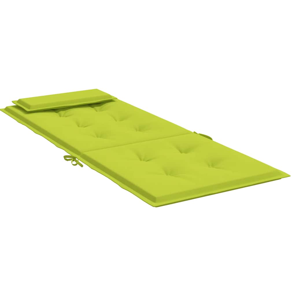 Cuscini Sedia Schienale Alto 4 pz Verde Chiaro Tessuto Oxford