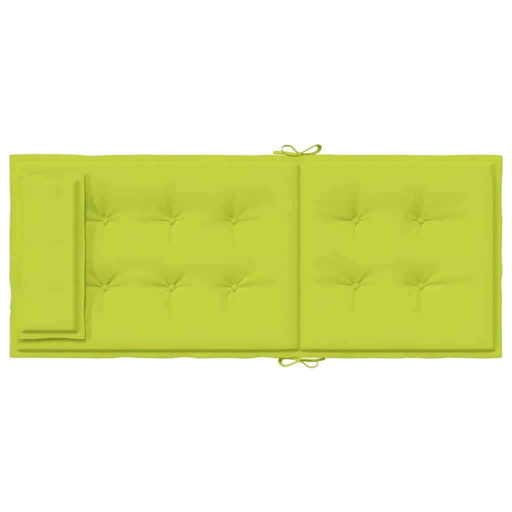 Cuscini Sedia Schienale Alto 4 pz Verde Chiaro Tessuto Oxford