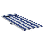 Cuscini Sedia Schienale Alto 6 pz Bianco e Blu Tessuto Oxford