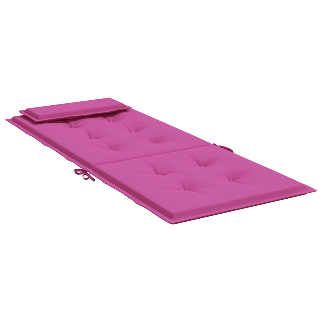 Cuscini per Sedia con Schienale Alto 6pz Rosa in Tessuto Oxford