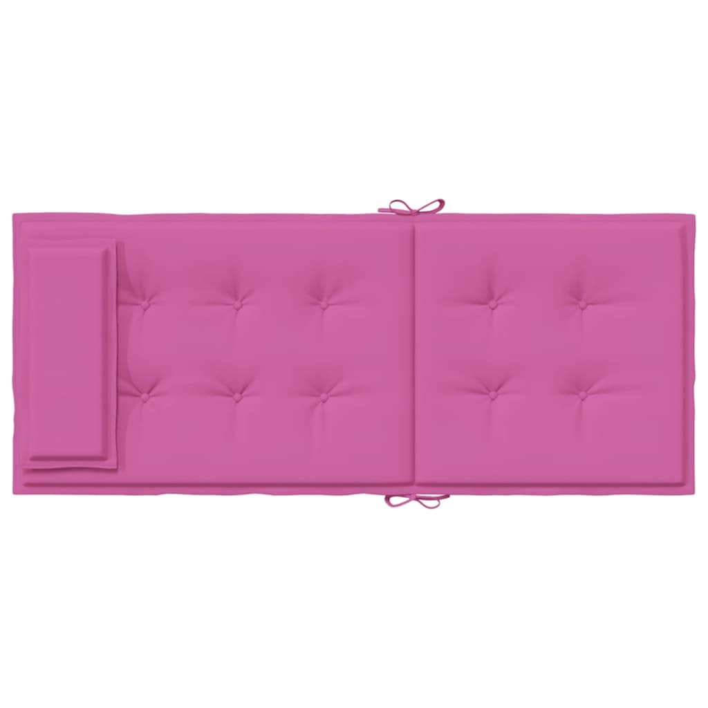 Cuscini per Sedia con Schienale Alto 6pz Rosa in Tessuto Oxford