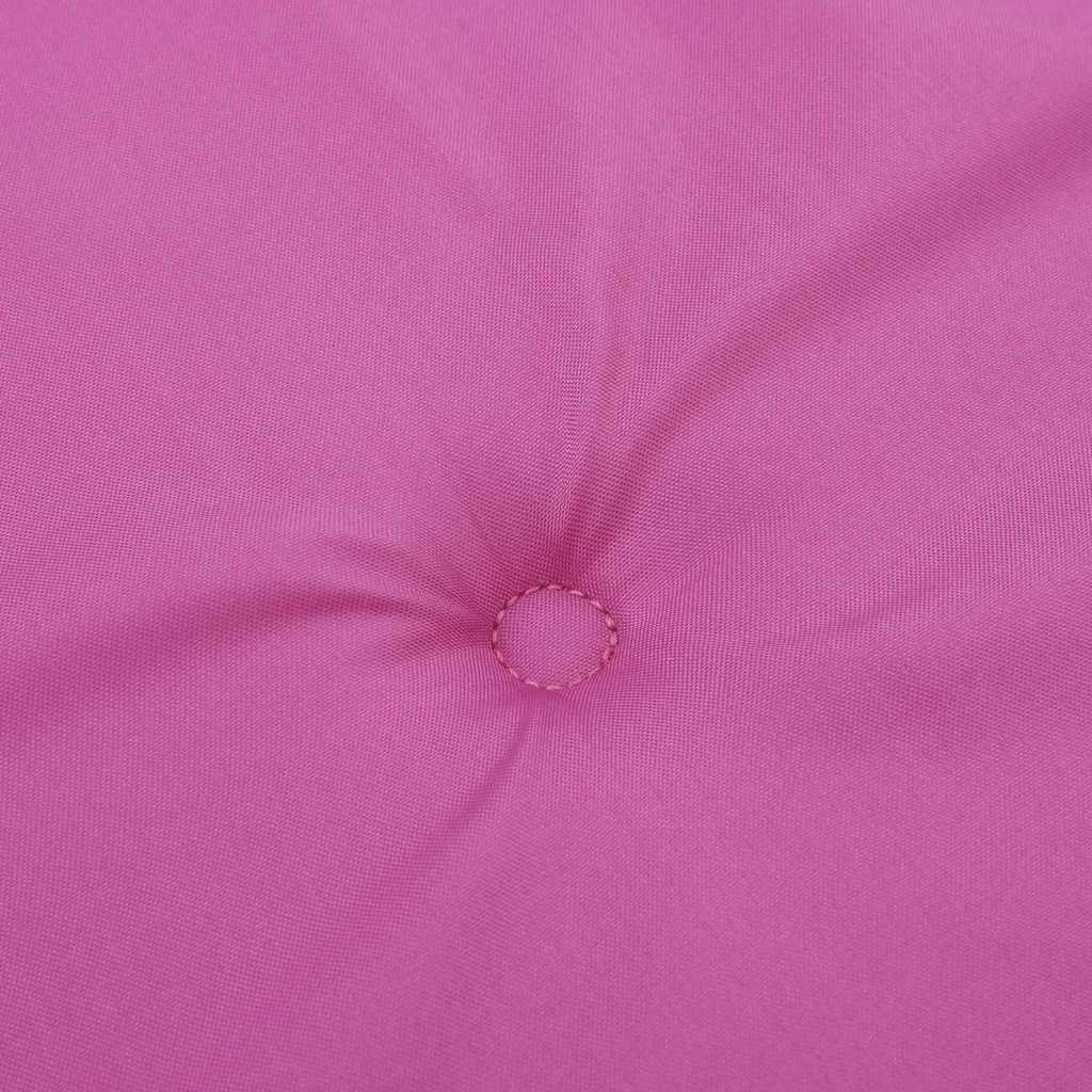 Cuscini per Sedia con Schienale Alto 6pz Rosa in Tessuto Oxford