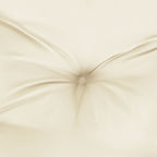 Cuscino Rotondo Crema Ø 60x11 cm in Tessuto Oxford