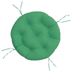 Cuscino Rotondo Verde Ø 60x11 cm in Tessuto Oxford