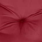 Cuscino Rotondo Rosso Vino Ø 60x11 cm in Tessuto Oxford