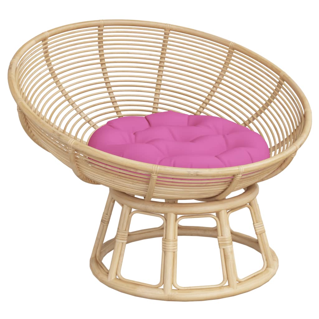 Cuscino Rotondo Rosa Ø 60x11 cm in Tessuto Oxford