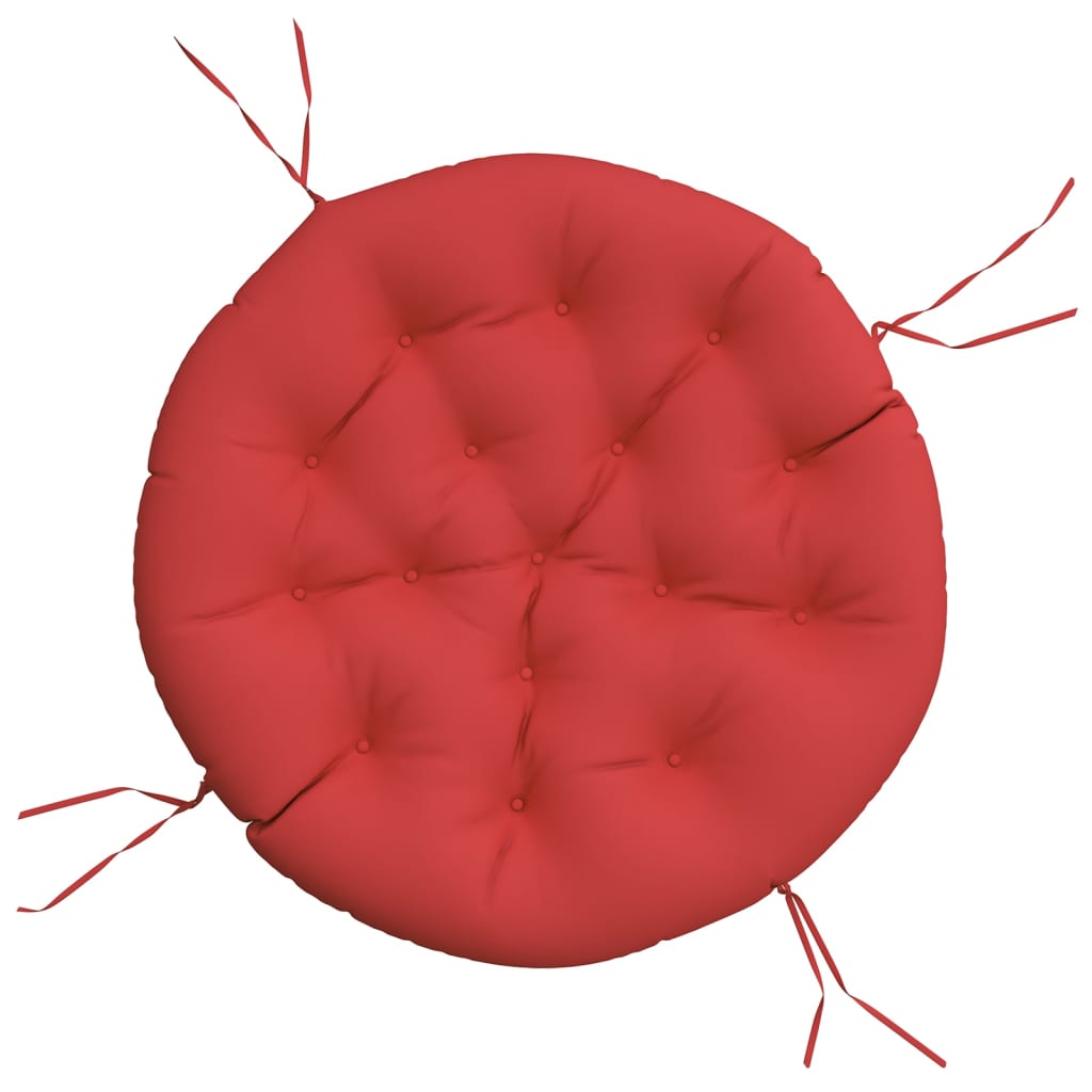 Cuscino Rotondo Rosso Ø 100x11 cm in Tessuto Oxford