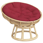 Cuscino Rotondo Rosso Vino Ø 100x11 cm in Tessuto Oxford