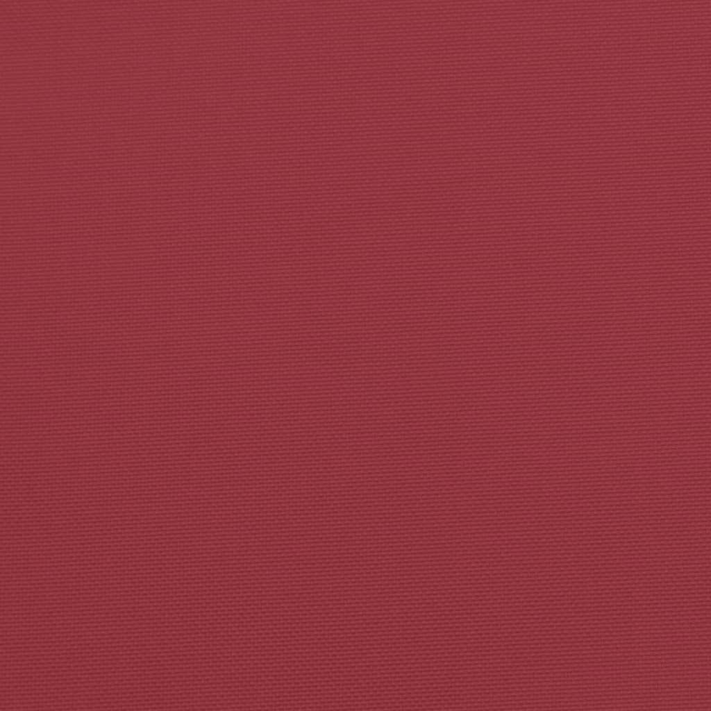 Cuscino Rotondo Rosso Vino Ø 100x11 cm in Tessuto Oxford
