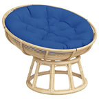 Cuscino Rotondo Blu Reale Ø 100x11 cm in Tessuto Oxford