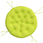 Cuscino Rotondo Verde Chiaro Ø 100x11 cm in Tessuto Oxford