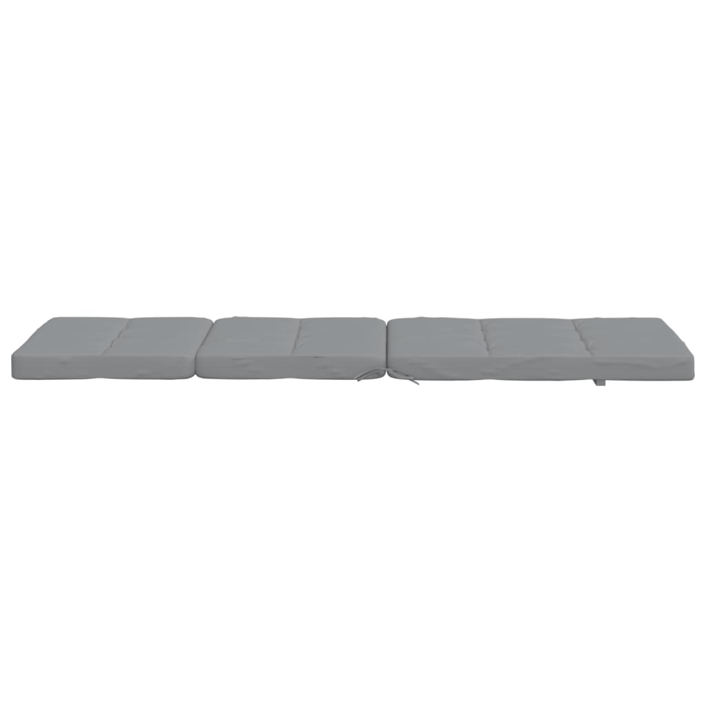 Cuscini per Sedia a Sdraio 2 pz Grigio in Tessuto Oxford