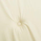 Cuscini per Sedia a Sdraio 2 pz Crema in Tessuto Oxford