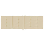 Cuscini per Sedia a Sdraio 2 pz Beige in Tessuto Oxford