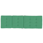 Cuscini per Sedia a Sdraio 2 pz Verde in Tessuto Oxford