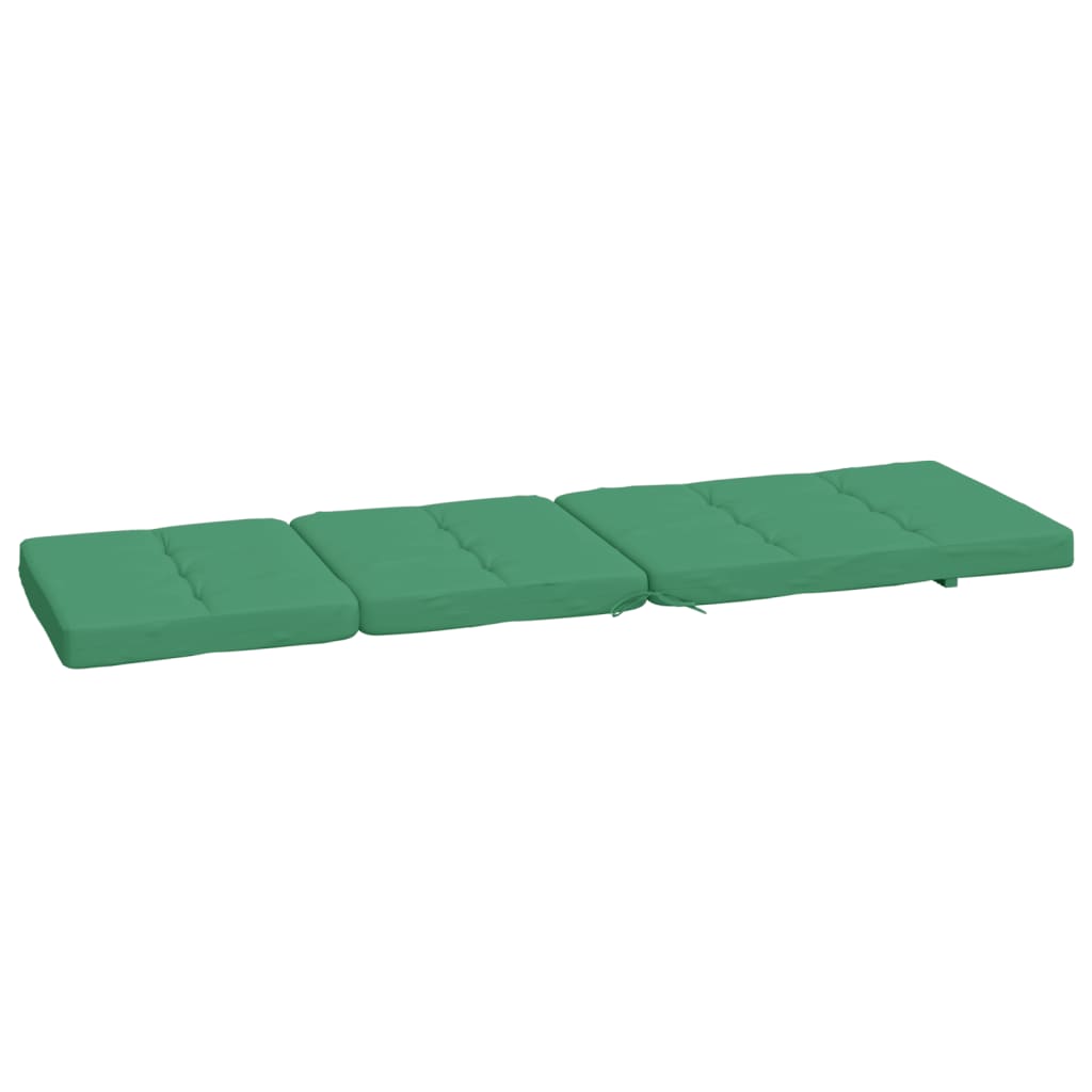 Cuscini per Sedia a Sdraio 2 pz Verde in Tessuto Oxford