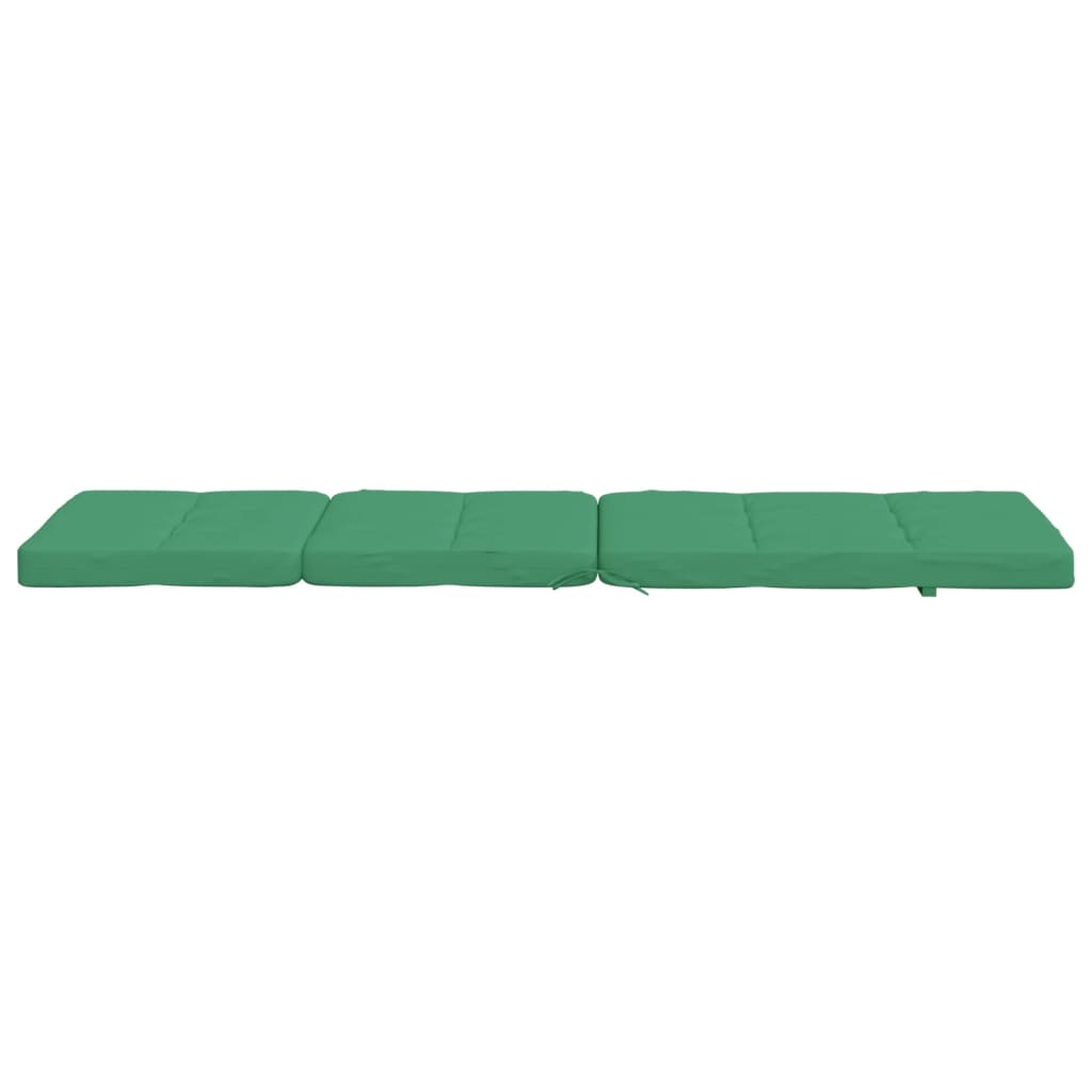 Cuscini per Sedia a Sdraio 2 pz Verde in Tessuto Oxford