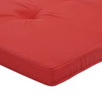 Cuscini per Sedia a Sdraio 2 pz Rosso in Tessuto Oxford