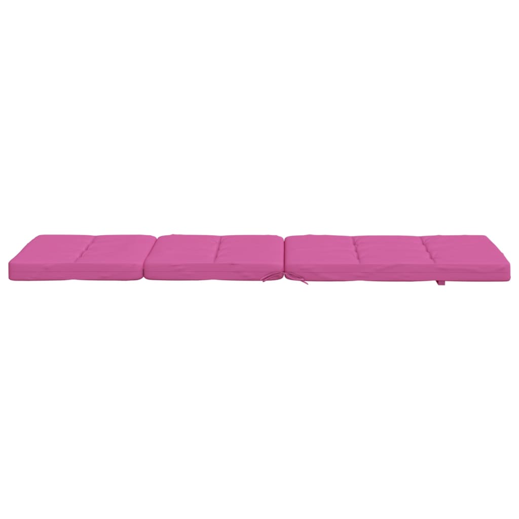 Cuscini per Sedia a Sdraio 2 pz Rosa in Tessuto Oxford