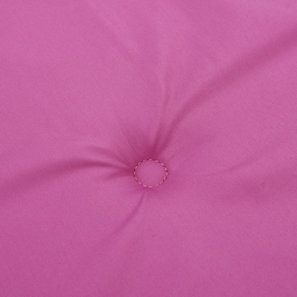 Cuscini per Sedia a Sdraio 2 pz Rosa in Tessuto Oxford