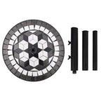 Base per Ombrellone Nero e Bianco Rotonda 12 kg