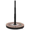 Base per Ombrellone Terracotta e Bianco Rotonda 12 kg