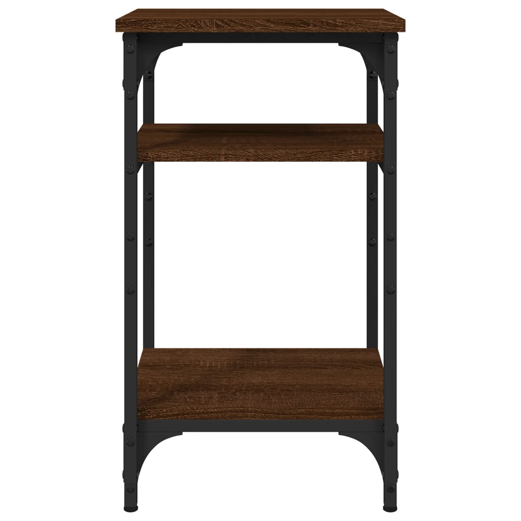 Tavolino Rovere Marrone 35x30x60 cm in Legno Multistrato