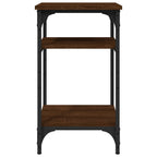 Tavolino Rovere Marrone 35x30x60 cm in Legno Multistrato