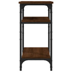 Tavolino Rovere Marrone 35x30x60 cm in Legno Multistrato
