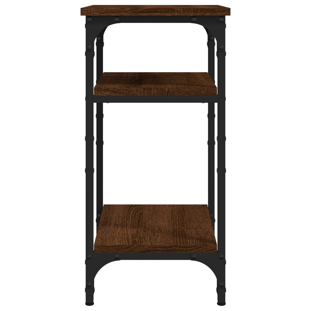 Tavolino Rovere Marrone 35x30x60 cm in Legno Multistrato