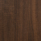 Tavolino Rovere Marrone 35x30x60 cm in Legno Multistrato