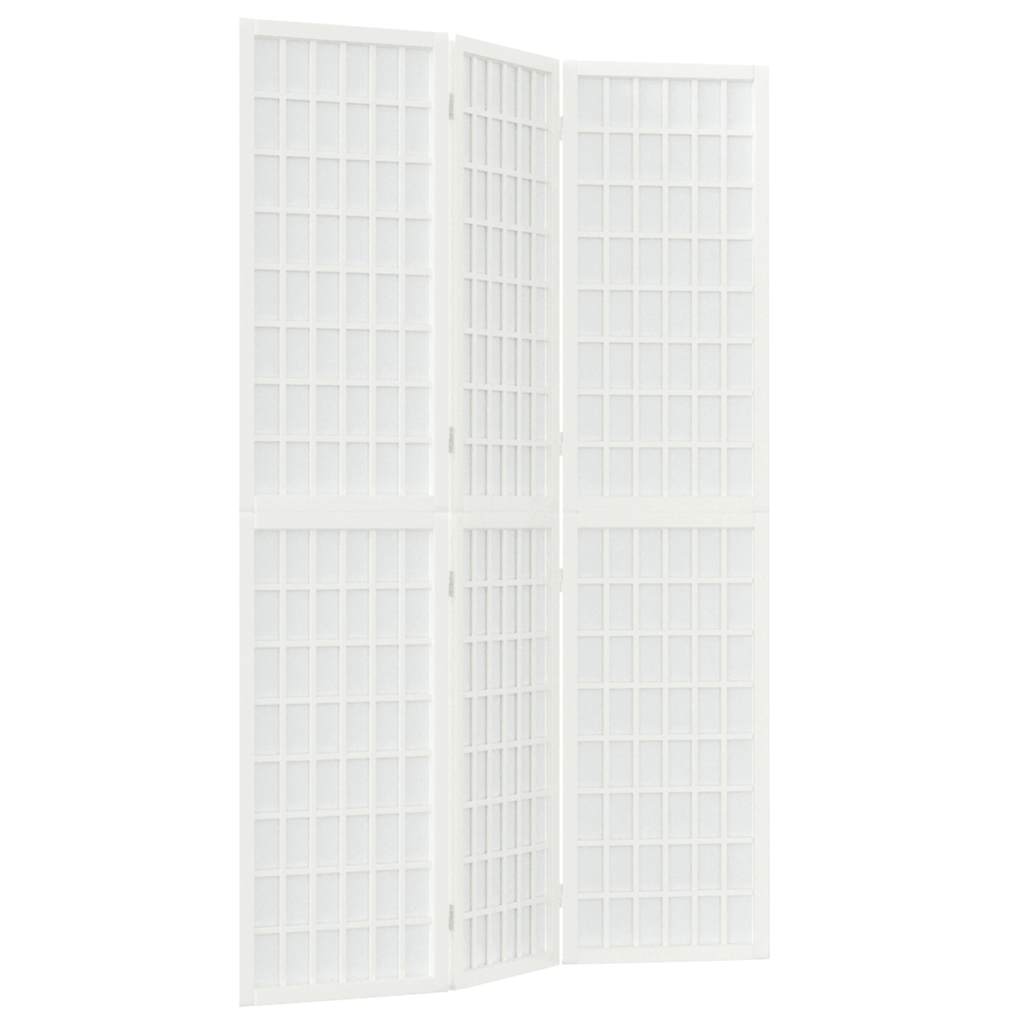 Divisorio Pieghevole 3 Pannelli Stile Giapponese 120x170 Bianco