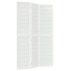 Divisorio Pieghevole 3 Pannelli Stile Giapponese 120x170 Bianco