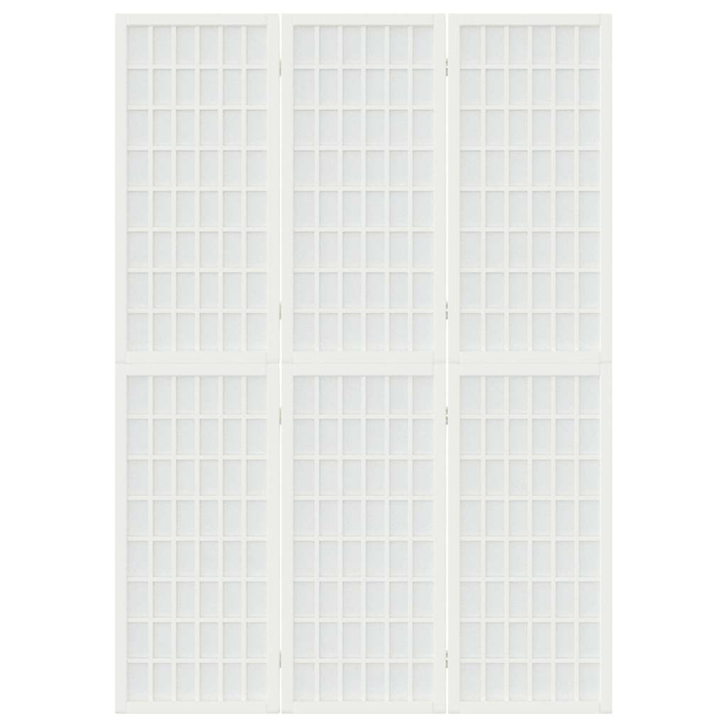 Divisorio Pieghevole 3 Pannelli Stile Giapponese 120x170 Bianco