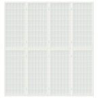 Divisorio Pieghevole 4 Pannelli Stile Giapponese 160x170 Bianco