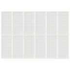 Divisorio Pieghevole 6 Pannelli Stile Giapponese 240x170 Bianco