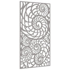 Decorazione Muro da Giardino 105x55cm Conchiglia Acciaio Corten