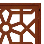 Decorazione Muro da Giardino 105x55 cm Moresco Acciaio Corten