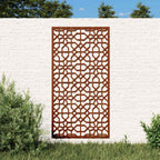 Decorazione Muro da Giardino 105x55 cm Moresco Acciaio Corten