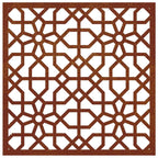 Decorazione Muro da Giardino 55x55 cm Moresco Acciaio Corten