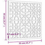 Decorazione Muro da Giardino 55x55 cm Moresco Acciaio Corten